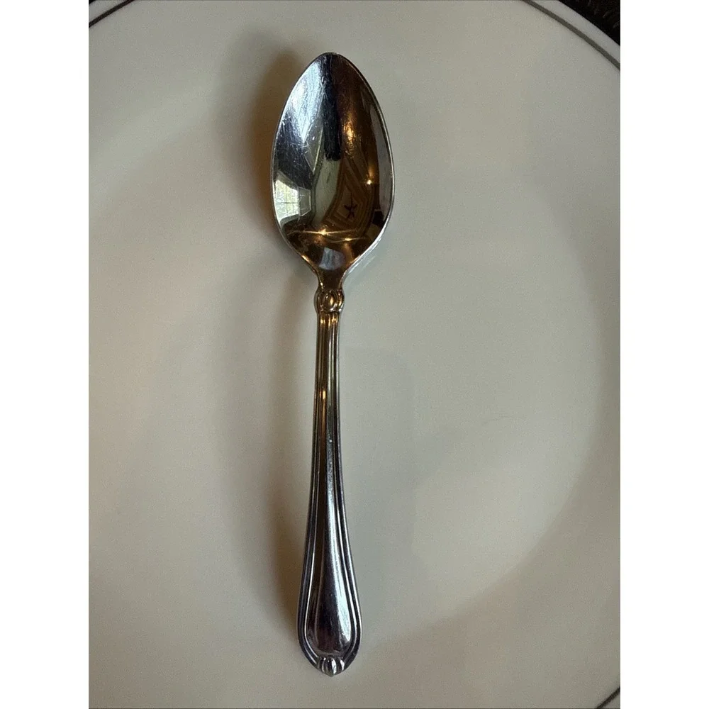 Lenox Chandelle 18/10 Stainless Flatware Tea Spoon 6 1/4 Inch RARE Used